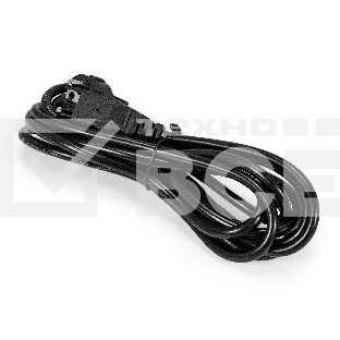 Кабель питания ExeGate Special PC-3S (Евровилка угловая Schuko->C13, 3*1.0mm2, CCA, черный, 3м)