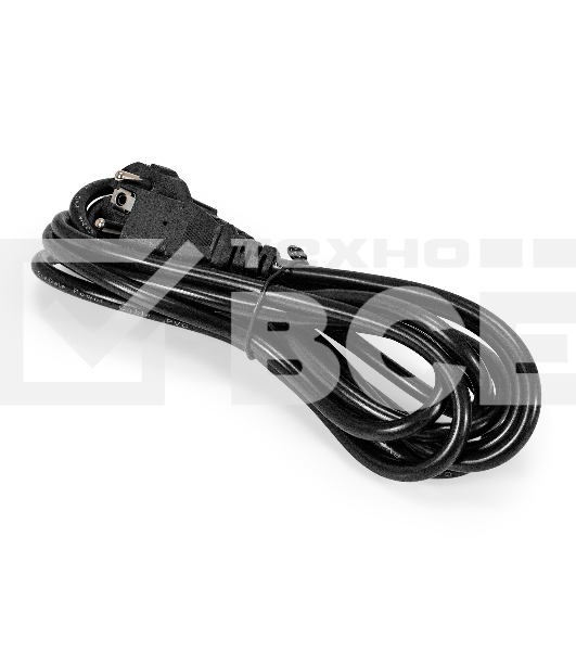 Кабель питания ExeGate Special PC-3S (Евровилка угловая Schuko->C13, 3*1.0mm2, CCA, черный, 3м)