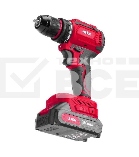 Дрель-шуруповерт аккумуляторная бесщет. CDS-BL-20, Li-Ion, 20 В MTX