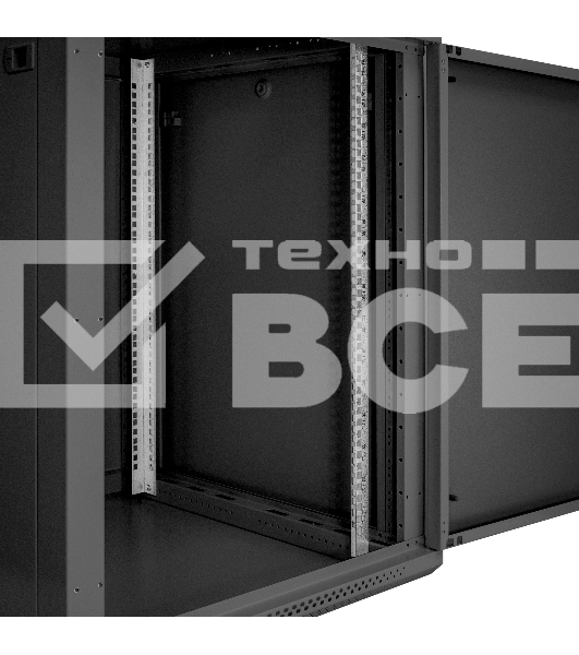 Шкаф телекоммуникационный 19' настенный 15U ExeGate EC-WM-15U.600.M.BLACK (19”, 15U, 600x600x769mm (ШхГхВ), передняя дверь металл, съемные боковые панели, пыле- и влагозащита IP23, черный RAL 9004)