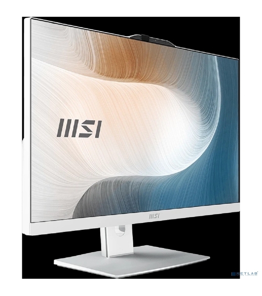 Моноблок MSI Modern AM242P 1M-1020XRU 23.8' Full HD Core 7 150U (1.8) 16Gb SSD 512Gb Graphics без ОС GbitEth WiFi BT 120W клавиатура мышь Cam белый 1920x1080 (9S6-AE0722-1465)