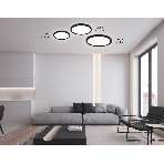 Светильник светодиодный ультратонкий Ambrella light FZ1902 BK черный IP54 13W 3000K-6500K CCT-переключатель D230*25 (Без ПДУ), фото3