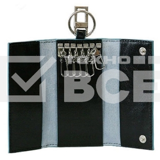 Ключница Piquadro Blue Square PC1397B2/N черный натур.кожа