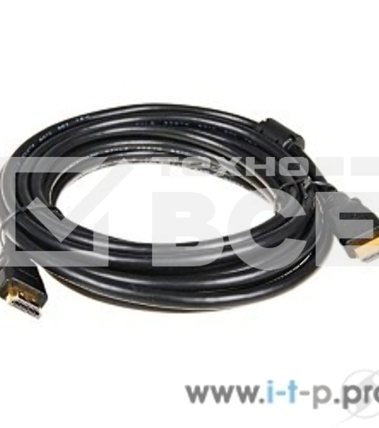 Кабель 5bites APC-014-050 HDMI M/HDMI M V1.4b, высокоскоростной, ethernet+3D, зол.разъемы, ферр.кольца, 5м.