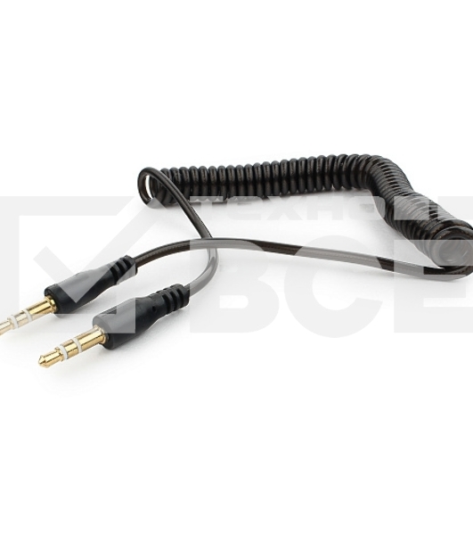 Кабель аудио Cablexpert CCA-405-6, Jack3.5 - Jack3.5, 2м, спиральный