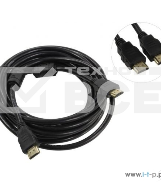 Кабель 5bites APC-200-050F HDMI, M-M, V2.0, 4K, HIGH SPEED, ETHERNET, 3D, FERRITES, 5M