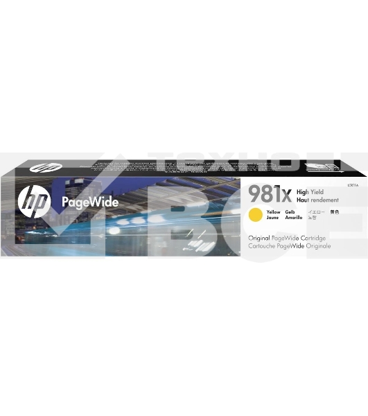 Картридж струйный HP 981X желтый увеличенной емкости для HP Color PageWide Ent Flow MFP 586, 566 10 000 стр.
