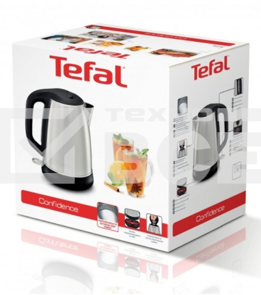 Чайник электрический Tefal KI270D30 1.7л. 2400Вт серебристый (корпус: металл)