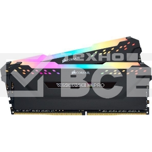 Оперативная память Corsair Vengeance RGB Pro SL, DDR4, 32GB (2x16GB), 3200 MHz, CL16, DIMM, с радиатором, ARGB, черный