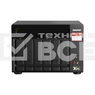 Сетевое хранилище без дисков SMB QNAP TS-673A-8G NAS, 6 trays 3,5