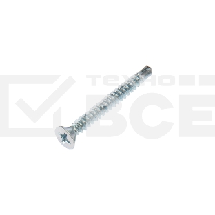 Саморез оконный Kranz сверло, 3.9х35, белый цинк, пакет (20шт.)