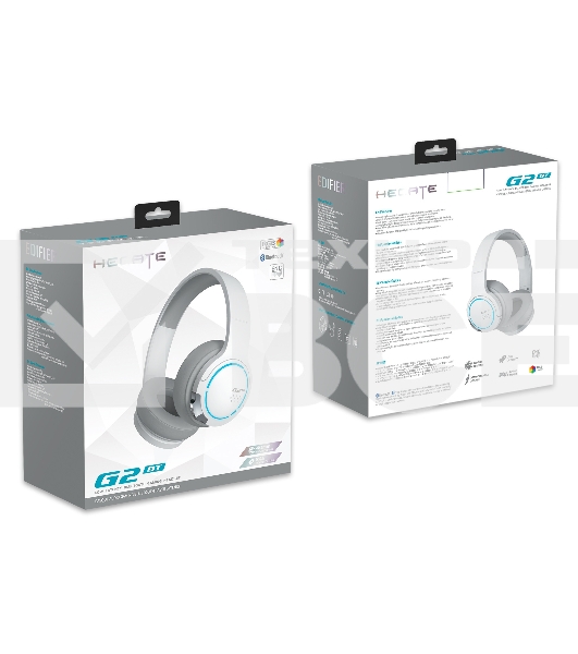 Гарнитура Edifier G2BT белый, беспроводная, Bluetooth, до 24 ч, подсветка