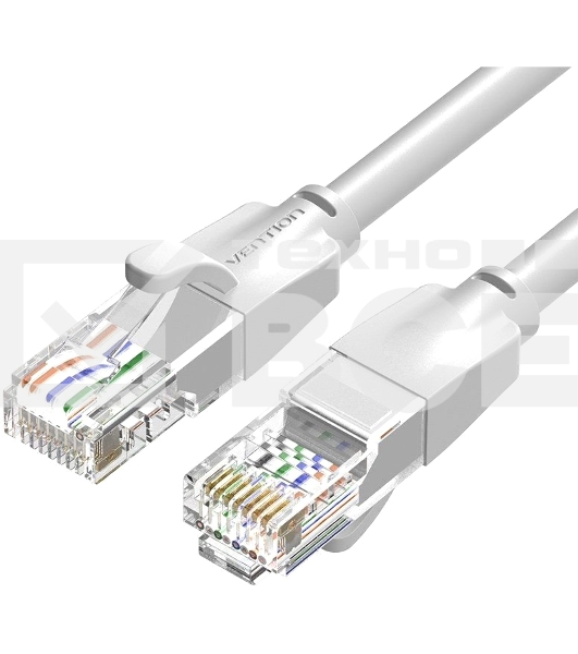 Патч-корд Vention прямой UTP cat.6, RJ45 - 3м. Серый