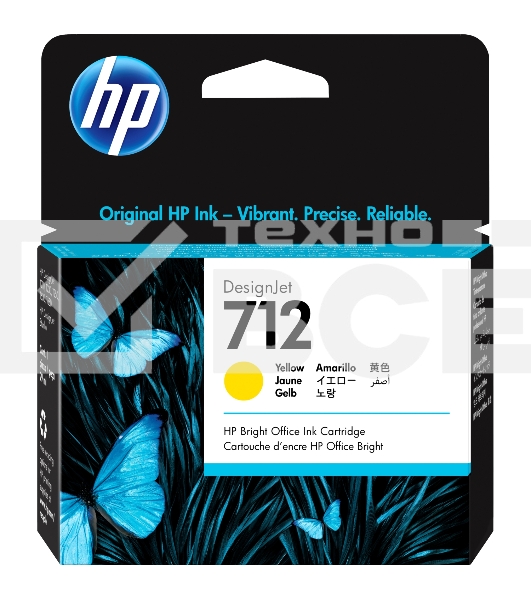 Картридж струйный HP 712 3ED69A желтый (29мл) для HP DJ Т230/630