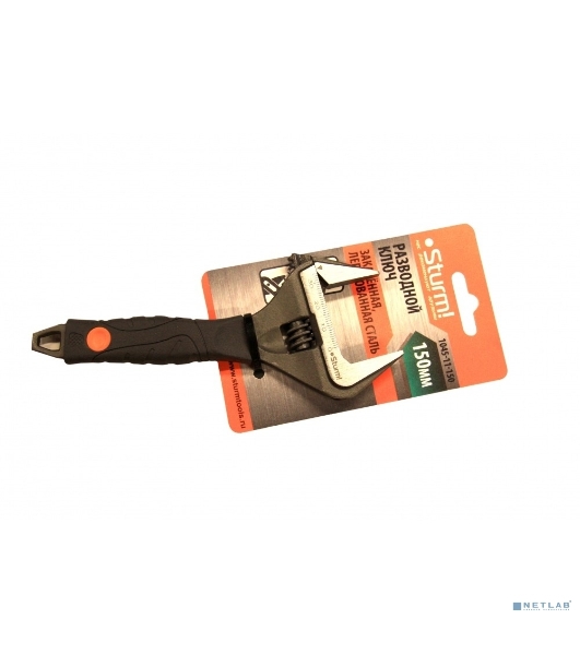 Ключ разводной Sturm 1045-11-150 150 мм Sturm УСИЛЕННЫЕ ТОНКИЕ ГУБКИ, обрезин. рукоятка Sturm 1045-11-150