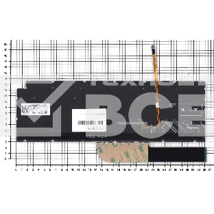 Клавиатура для ноутбука Dell Inspiron 5584 серебристая