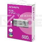 Твердотельный диск A-DATA External SC750 серый SC750-500G-CCBK 500GB USB 3.2 Gen 2 Type-C, [R/W -1050/1000 MB/s], фото14