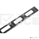 Вертикальный кабельный органайзер для стойки внешний с окнами ЦМО, ширина 95 мм 38U, черный (ВКО-СТК-38-9005), фото 1