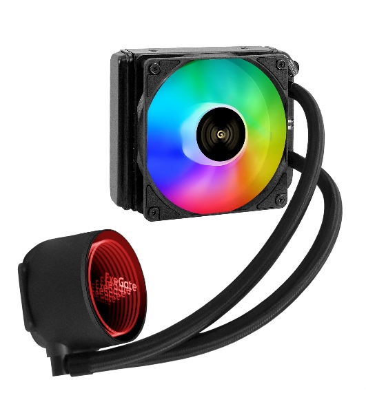 Комплект жидкостного охлаждения ExeGate BlackWater-120V3.PWM.RGb (RGb подсветка, LGA2066/2011/1366/1150/1151/1155/1156/1200/1700/1851/AM4/AM5/FM1/FM2/FM2+/AM2/AM2+/AM3/AM3+, TDP 150W, Fan 120мм 4pin PWM 600-1800RPM Hydro bearing, помпа 3pin 2700RPM, макс. шум 37db, с термопастой, на винтах, черный, Color Box)