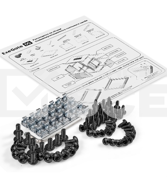 Шкаф телекоммуникационный 19' настенный 15U ExeGate EC-WM-15U.600.M.BLACK (19”, 15U, 600x600x769mm (ШхГхВ), передняя дверь металл, съемные боковые панели, пыле- и влагозащита IP23, черный RAL 9004)