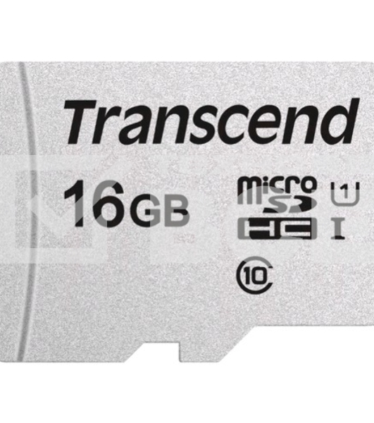 Флеш карта Micro SecureDigital 16Gb TranscendTS16GUSD300S-A{MicroSDHC Class 10 UHS-I, SD adapter}