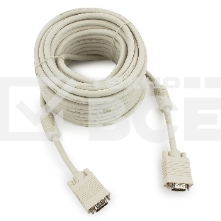 Кабель Gembird/Cablexpert CC-PPVGA-15m, Кабель VGA Premium ,15M/15M,15м, тройн. экран,феррит. кольца,пакет