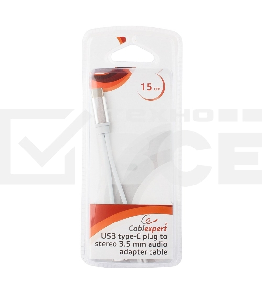 Переходник Cablexpert Переходник USB, USB Type-C/Jack3.5 F+ Type-C F, пакет (CCA-UC3.5F-02-W)