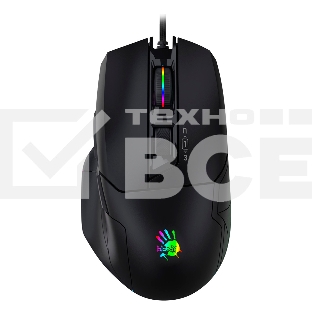 Мышь проводная A4Tech Bloody W70 Max черный, 10000 dpi, USB, кнопки - 9