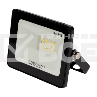 Прожектор светодиодный Rexant 10 Вт 200–260В IP65 800 лм 6500 K холодный свет