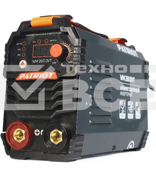 Сварочный аппарат Patriot WM260DVT инвертор MMA/TL/vrd 12.5кВт