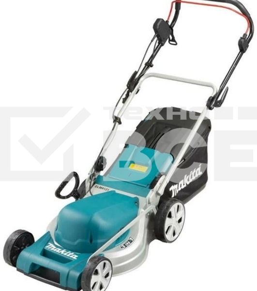 Газонокосилка Makita ELM4121 1600Вт,41см,7уровн,20\75мм,50л,14.5кг,кор,сталь,2Cut,инд заполнения,мульчирование