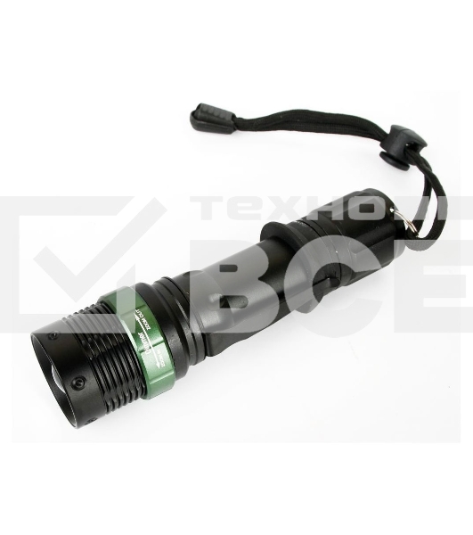 Фонарь Ultraflash E142акку. 220В, черн., CREE 3 ватт, фокус, 3 реж., 18650, пласт. бокс 12187