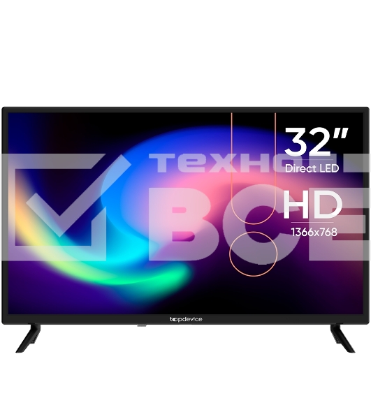 Телевизор TopDevice 32' TDTV32BN02H черный LED HD 60Hz