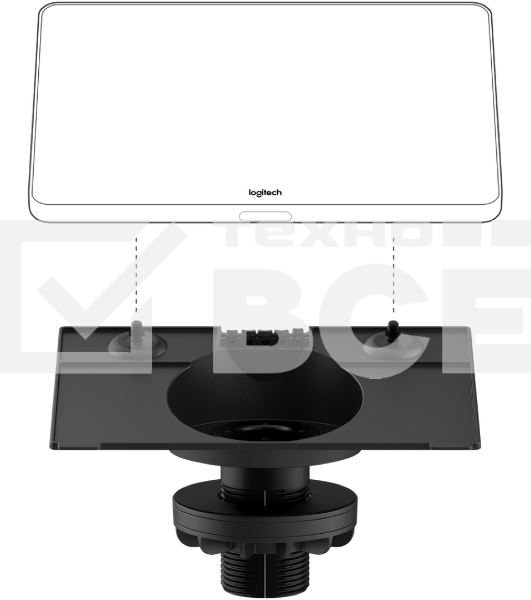 Крепление Logitech Riser Mount for Tap настольное крепление с высоким профилем для Logitech Tap