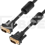 Кабель Greenconnect SVGA 7.0м чёрный, позолоченные контакты, ферритовые кольца, OD8.0mm. 15M / 15M Premium GCR-VM2VM2-7.0m, 28/28 AWG, двойной экран, фото7