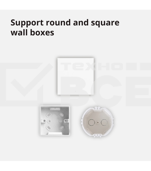 Умный выключатель Aqara Smart wall switch H1 ( (with neutral, single rocker) WS-EUK03
