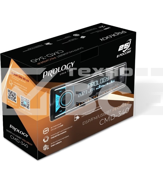 Автомагнитола Prology CMD-340 1DIN 4x55Вт