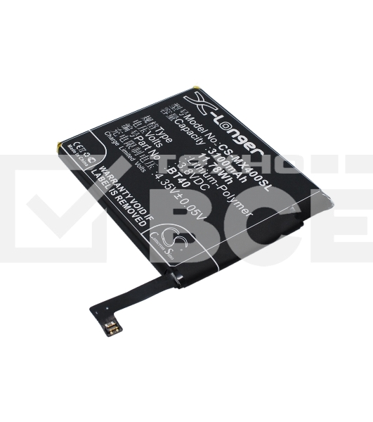 Аккумулятор CameronSinoCS-MX400SL BT40 для Meizu MX4 M460 M461 3.8V / 3100mAh / 11.78Wh