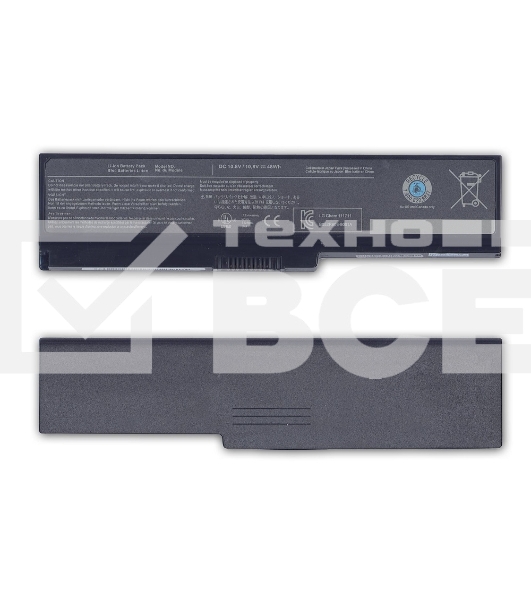 Аккумуляторная батарея для ноутбука Toshiba Satellite L750 (PA3817U-1BRS) 48Wh черная