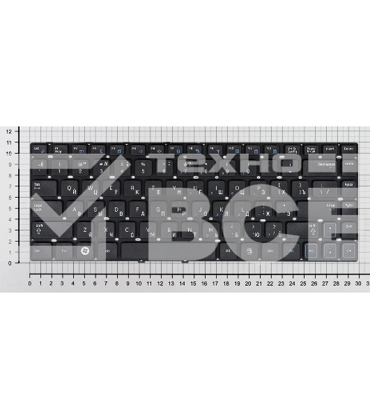 Клавиатура для ноутбука Samsung RC410, черная