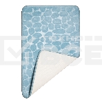 Коврик для ванной Еврогарант Pietra, 50х80 см, аквамарин, память формы, фото2