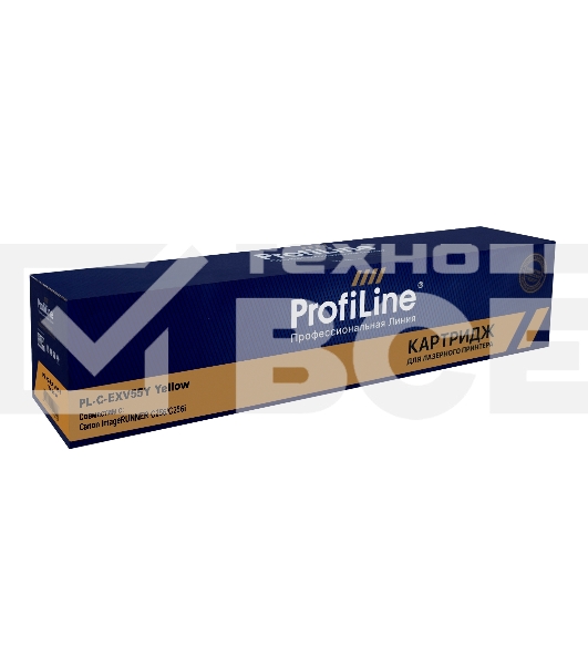Картридж лазерный PL-C-EXV55Y для принтеров Canon imageRUNNER C256/C256i Yellow 18000 копий ProfiLine