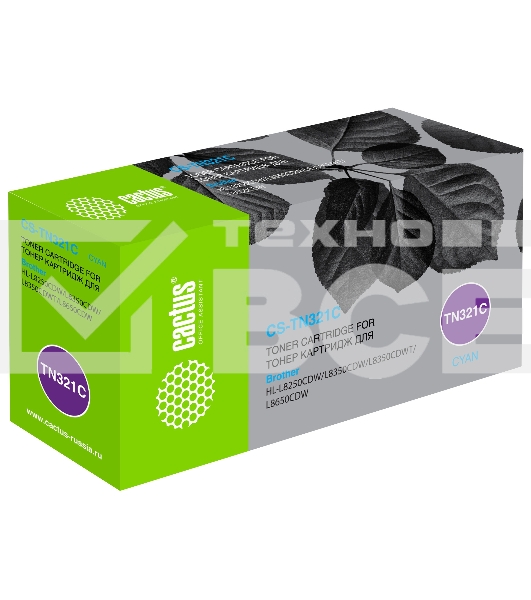 Картридж лазерный Cactus CS-TN321C голубой (1500стр.) для Brother HL-L8250CDN/MFC-L8650CDW