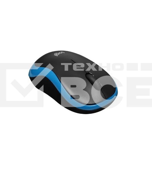 Мышь беспроводная Logitech M185 синий, 1000 dpi, радиоканал, USB, кнопки - 3