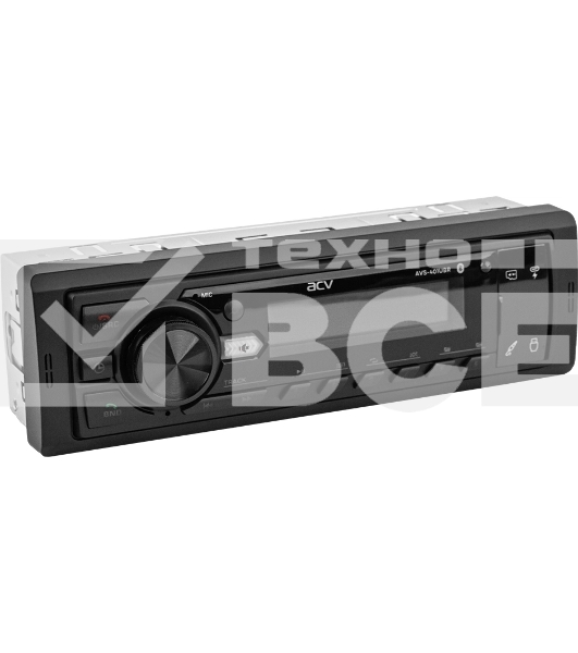 Автомагнитола ACV AVS-401UBR 1DIN 4x50Вт v5.0 AUX 2 (43341)