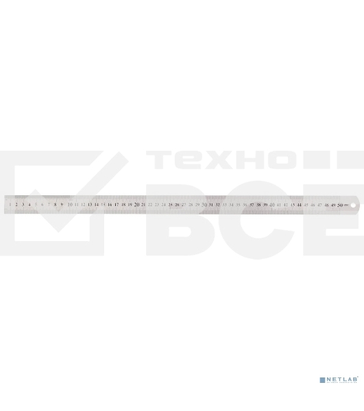 Линейка измерительная Sparta 500 мм, металлическая