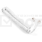 Патч-корд телефонный ExeGate TC4P4C-2M-W (шнур для телефонной трубки, витой, RJ-10 (4P-4C), 2м, белый), фото4