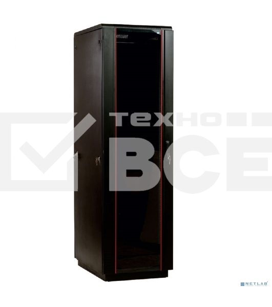 Шкаф ЦМО телекоммуникационный напольный 36U (600 800) дверь стекло, черный