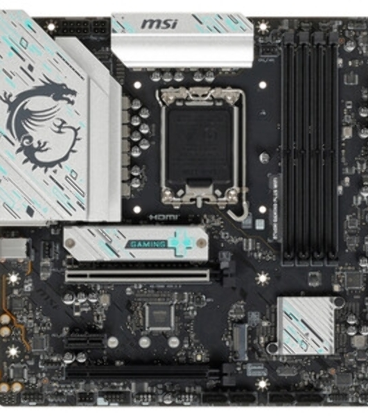 Материнская плата MSI B760M GAMING PLUS WIFI, LGA 1700, Intel B760, 4xDIMM DDR5, 4xSATA, 2xM.2, 1xPCI-E 4.0 x16, 1xPCI-E 3.0 x1, 2xHDMI, 2xDP, 1x 2.5Gb LAN, 2xUSB-A 3.2 Gen 2, 4xUSB 2.0, Micro-ATX