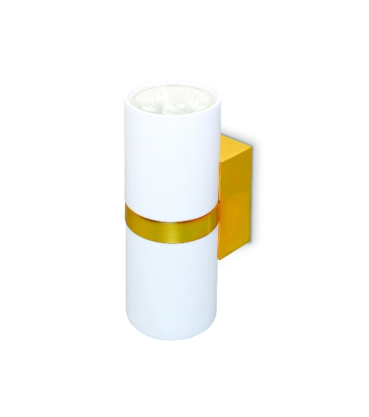 Настенный светильник FW242/2 WH/GD белый/золото GU10*2 max 12W 155*60*76